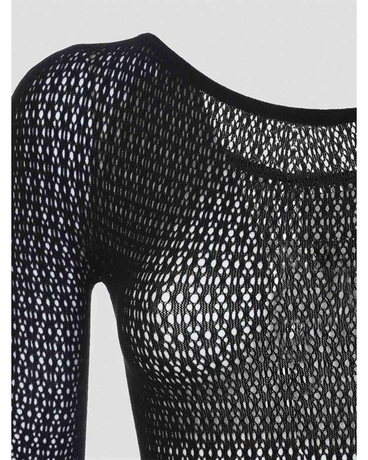 Wolford Gray Daisy Net Catsuit
