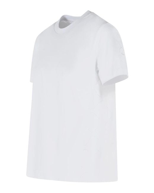 Moncler White Cotton T-Shirt