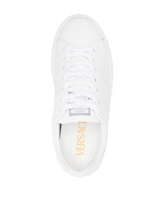Sneaker Con Greca di Versace in White