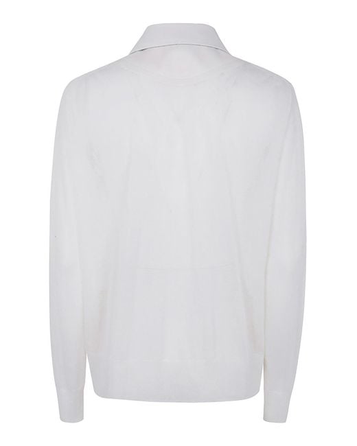 Sacai White Suiting X Knit Jacket