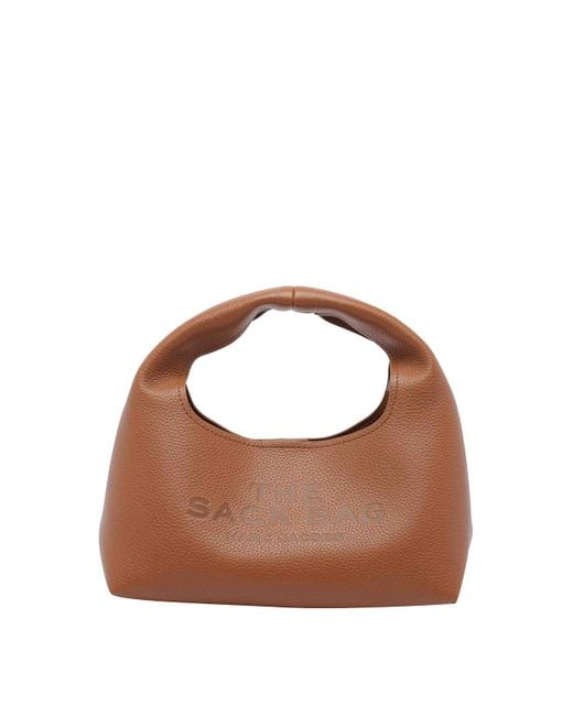 Marc Jacobs Brown The Mini Sack Handbag