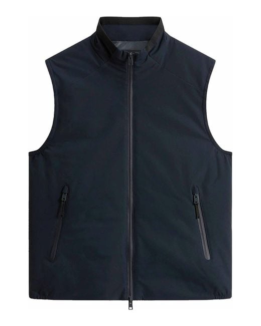 Woolrich Blue Two Layers Sailing Vest for men