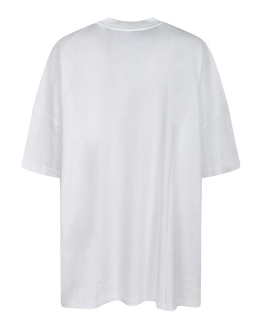 Moschino White Teddy Bear-Print Crewneck T-Shirt for men