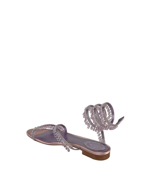 Rene Caovilla Metallic Sandals