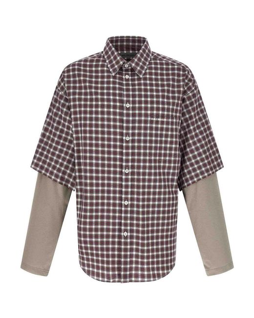 Balenciaga White Wrong Sleeve Shirt for men