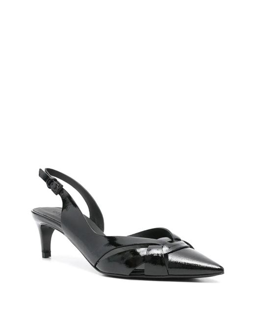 Fabrizio Del Carlo Black Paris Sling Back