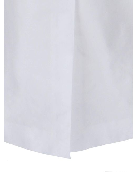 Jil Sander White Midi Skirt