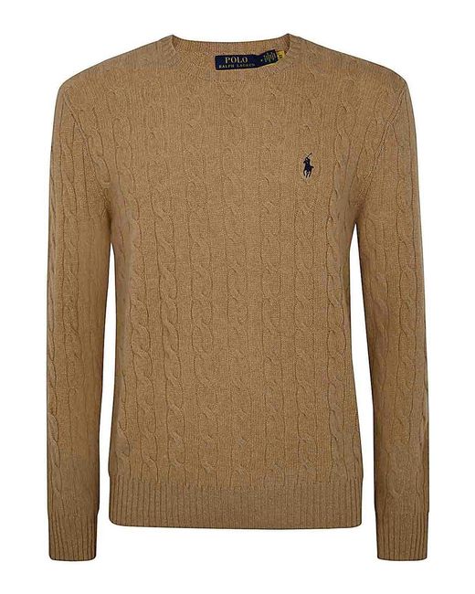 Polo Ralph Lauren Natural Crew Neck Jumper for men