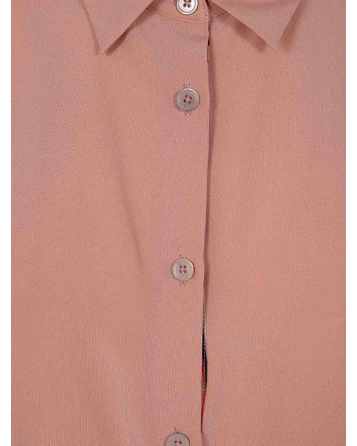 Paul Smith Pink Swirl Placket Shirt