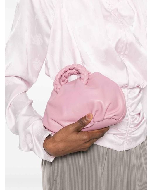 Hereu Pink Bombon Leather Handbag