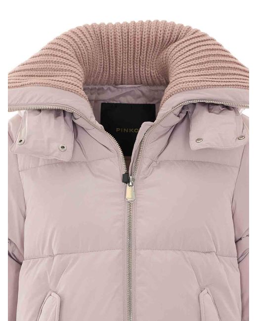 Mulberry Pink Lilac Dianthus Down Jacket