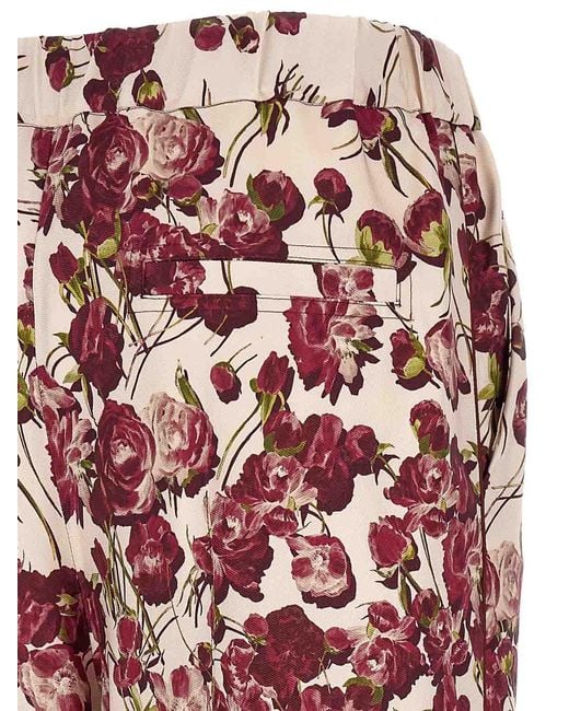 F.R.S For Restless Sleepers Red Palazzo Pants With Piping