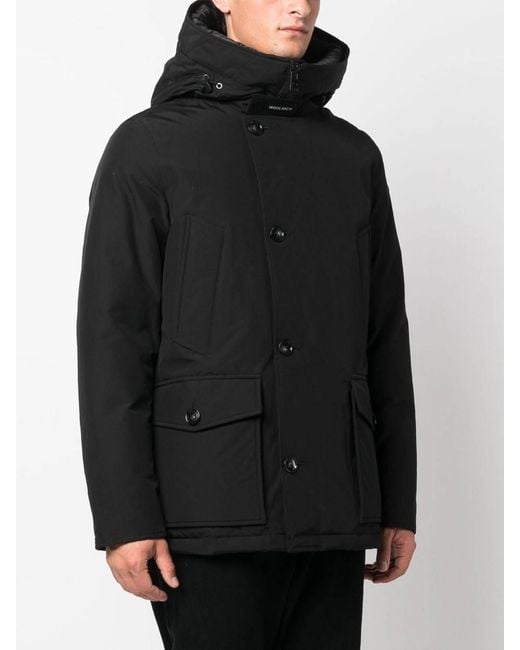 Woolrich Black Parka for men