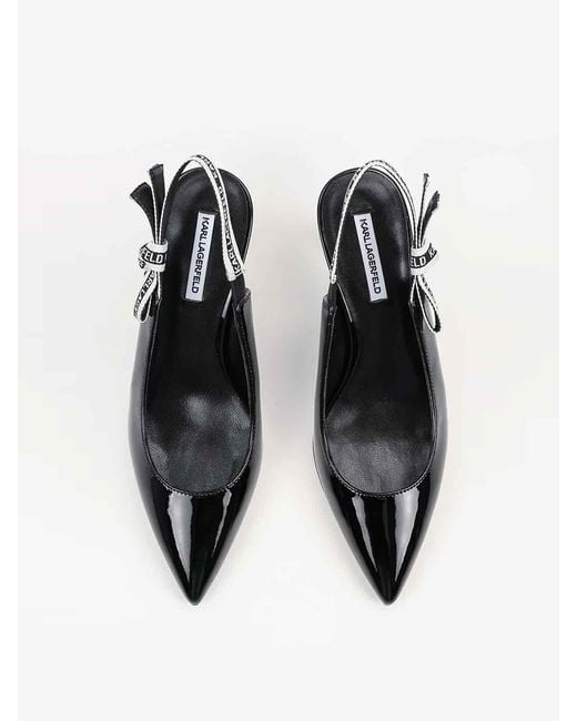 Karl Lagerfeld Black Sienna Ribbon Sling