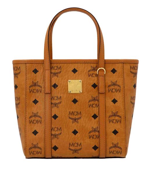MCM Brown M-veritas Mini Shopping Bag