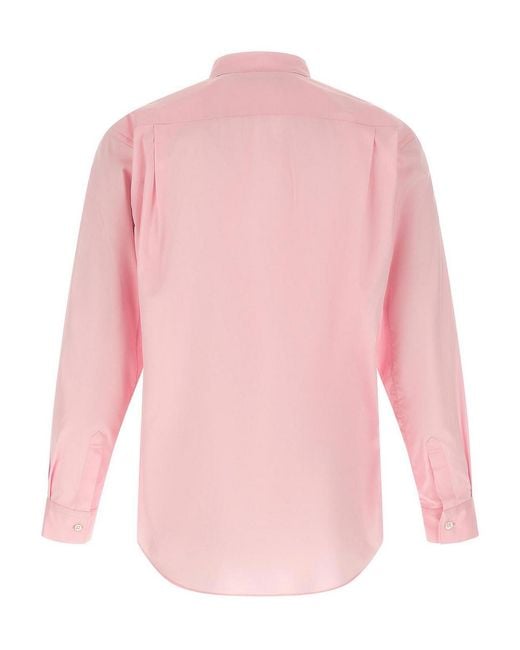 Comme des Garçons Pink Insert Shirt for men