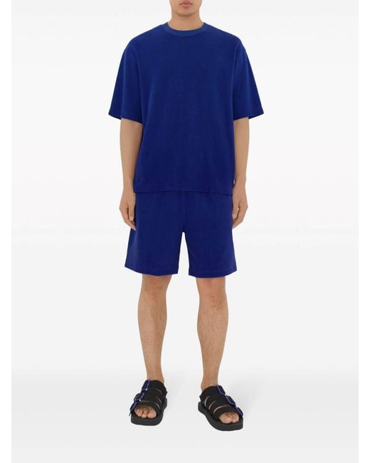 Burberry Blue Nylon Strap Sandals for men