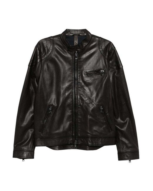 THE JACK AND JACKIE LEATHERS Black Rouge Jacket for men