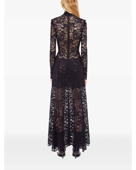 Rabanne Black Long Lace Dress