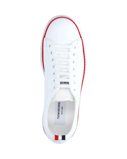 Thom Browne White Detailed Sneakers for men