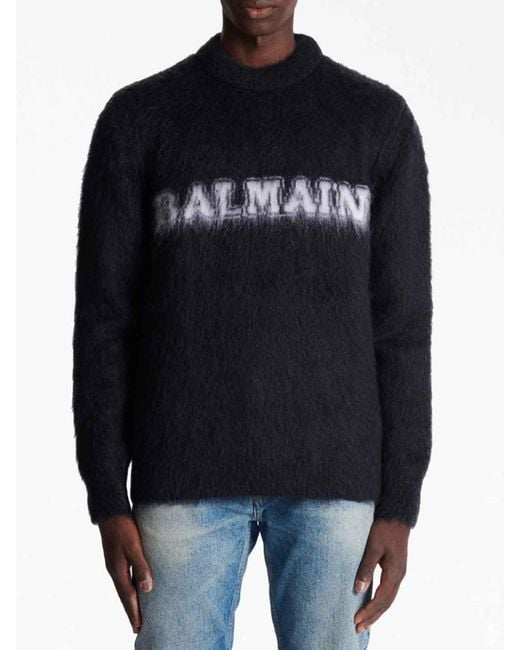 Balmain Black Sweaters for men