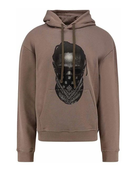 Ih Nom Uh Nit Brown Cotton Sweatshirt for men