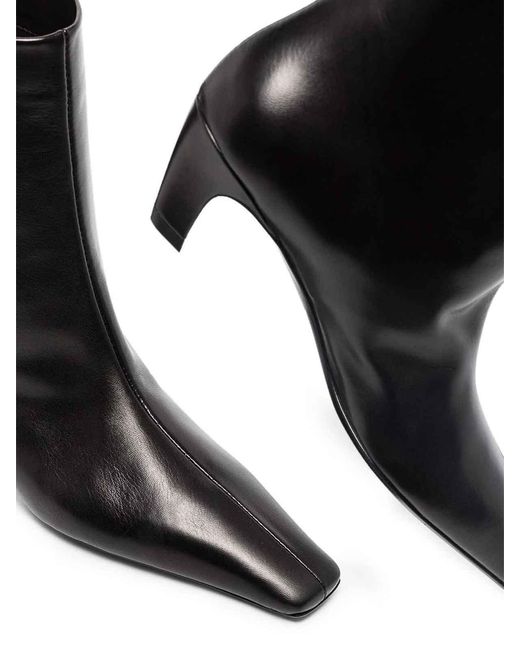 Khaite Black Arizona Ankle Boot