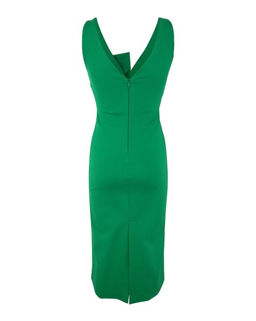 P.A.R.O.S.H. Green Punto Milano Dress