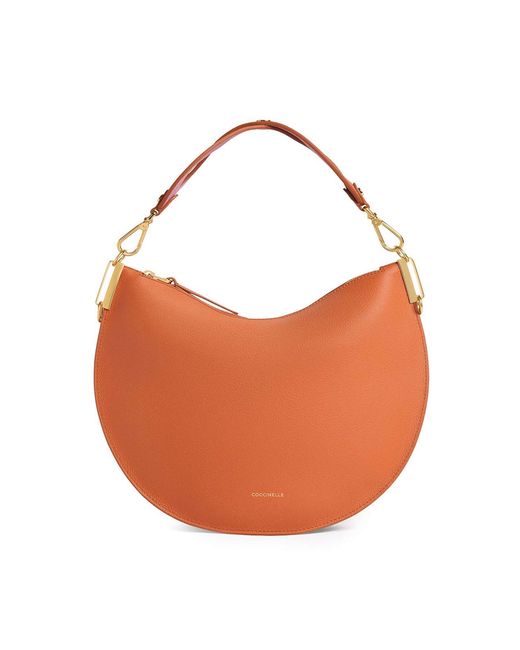 Coccinelle Orange Sunup Medium Hobo Bag