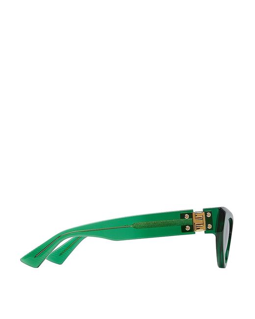 Bottega Veneta Green Branded Sunglasses