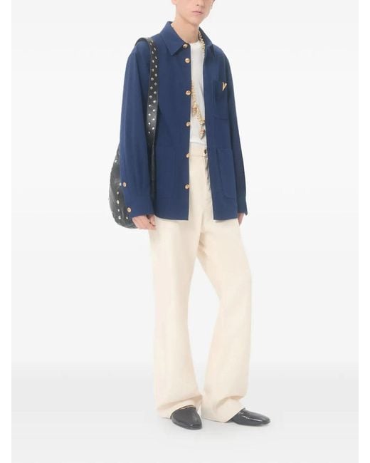 Valentino Blue Vgold Shirt for men