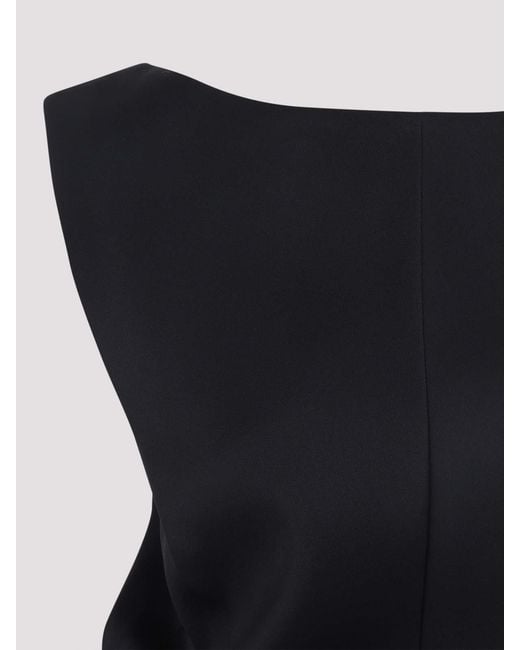 Khaite Black Acetate Toma Dress