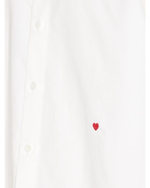 Moschino White Heart Classic Shirt for men