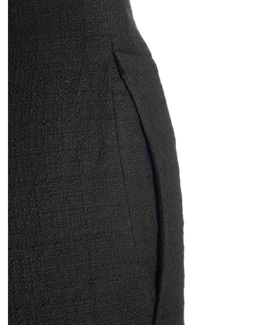 Patou Blue Stretch Tweed Trousers