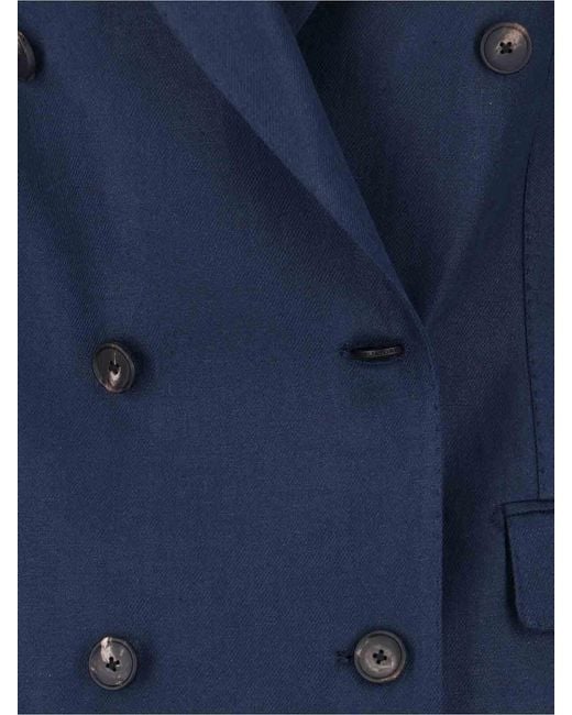 Tagliatore Blue Double-Breasted T Jasmine Suit