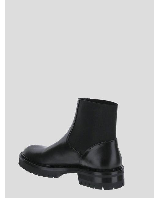 Ann Demeulemeester Black Santiago Boots In With Elastic Band for men
