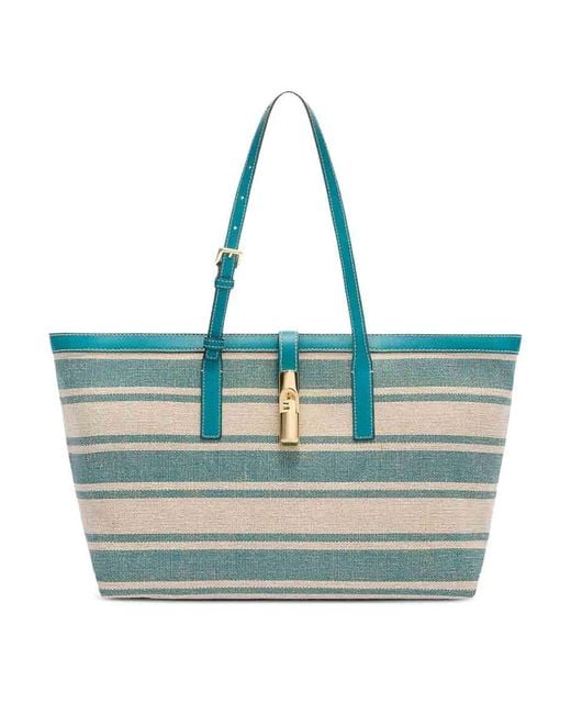 Furla Blue Debby Shopping Bag L