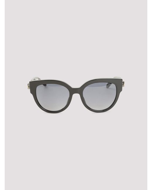 BVLGARI Gray Serpenti Forever Round Sunglasses