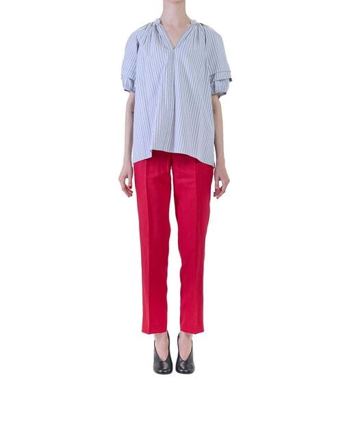 Paul Smith Blue Top Righe Rich Cotton