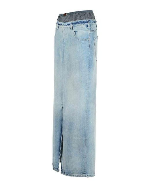 Maison Margiela Blue Denim Skirt