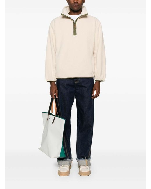 A.P.C. White Zip-Up Sweatshirt for men