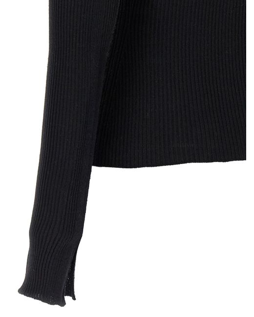 Lanvin Blue Ribbed Sweater