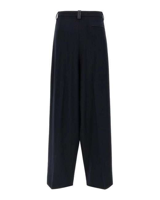 Fabiana Filippi Black Wide Range Of Trousers