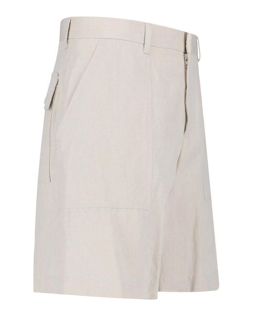 Lardini White Tailored Shorts for men