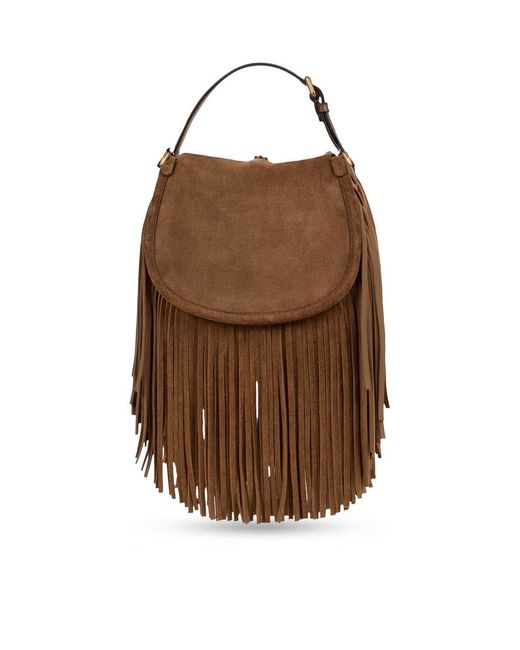 Etro Brown Small Pony Bag