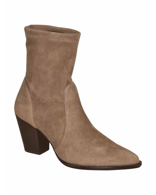Stuart Weitzman Brown Ankle Boots