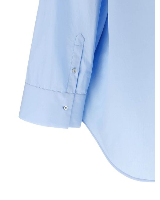 Fabiana Filippi Blue Poplin Shirt