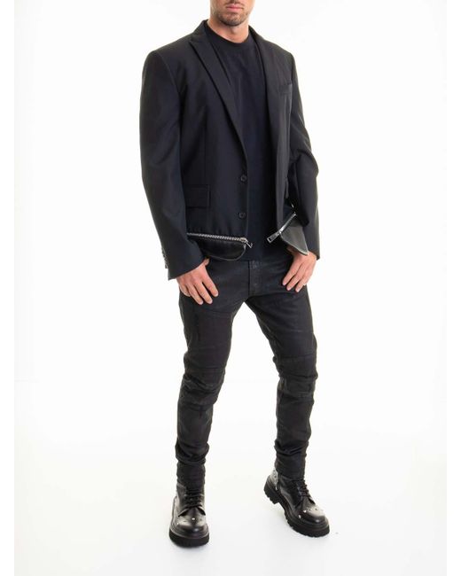 Les Hommes Black Jacket for men