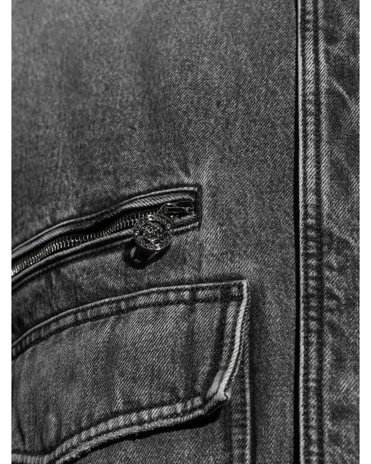 Versace Gray Blouson Denim for men