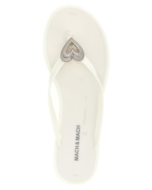 Mach & Mach White Sandals